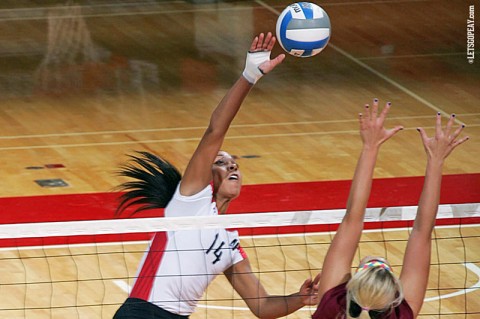 Sophomore Jada Stotts led Austin Peay with 16 kills in a win at Tennessee State, Saturday. (Courtesy: Keith Dorris/Dorris Photography) Sophomore Jada Stotts led Austin Peay with 16 kills in a win at Tennessee State, Saturday. (Courtesy: Keith Dorris/Dorris Photography)