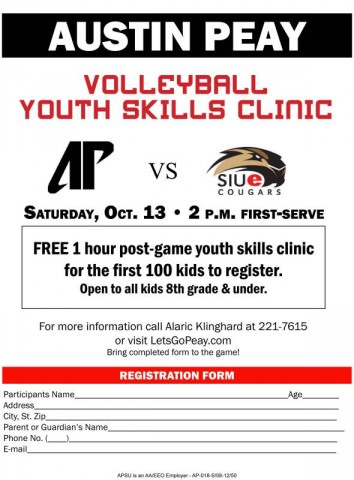 Lady Govs volleyball to host FREE Clinic, Sunday Lady Govs volleyball to host FREE Clinic, Sunday