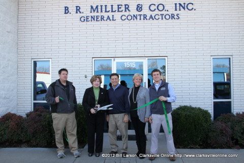 The Green Ribbon Cutting Ceremony at B. R. Miller and Co., Inc. General Contractors on December 18th, 2012