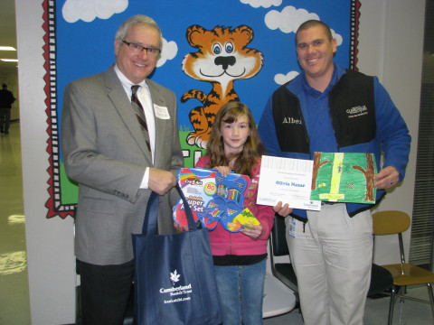 The Overall winner Olivia Nazar from East Montgomery Elementary School