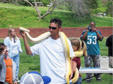 Reptiliacs at Dunbar Cave's Spring Fling