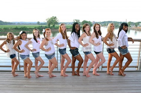 CAST Royalty Show Troupe Members. (L to R) Sager Blackwell, Chalan Sanders, Mary Humphrey, Haleigh Schooley, Kaleigh Vasek, Ahauave Orusa, Andrea Allison, Kayle Davis, Kirsten Ferrell, and Jemima Orusa.