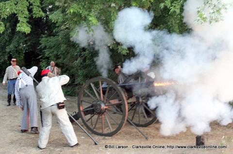 Cannon firing demonstration