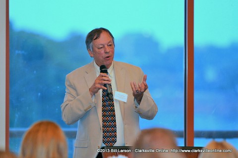 Frye Gaillard was the keynote speaker at the Clarksville Writers' Conference banquet held June 6th at Liberty Park's Freedom Point.