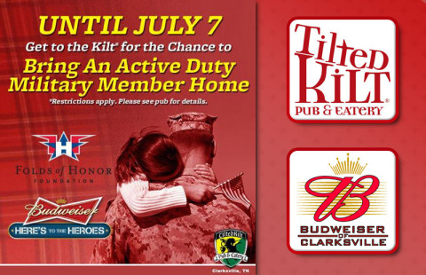 “Here’s to Heroes” Fundraiser at Tilted Kilt