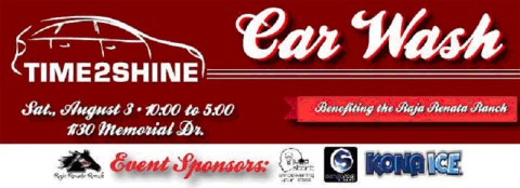 Time2Shine Car Wash Fundraiser for Raja Renta Ranch