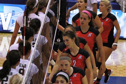 Austin Peay had a pair of late rallies, but could not stop VCU in a three-set loss, Friday. (Brittney Sparn - APSU Sports Information) Austin Peay had a pair of late rallies, but could not stop VCU in a three-set loss, Friday. (Brittney Sparn - APSU Sports Information)