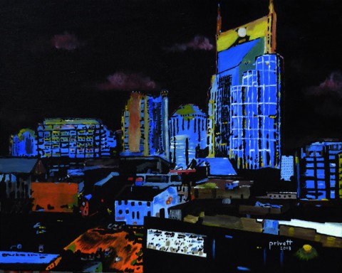  Bob Privett's Cityscape in Blue