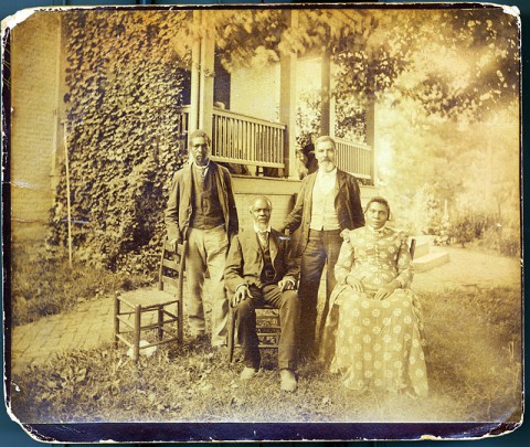 Allen, Emanuel, Granville, and Henny Washington, former slaves of the Wessyngton Plantation in Robertson County, taken about 1890, courtesy of John Baker. Allen, Emanuel, Granville, and Henny Washington, former slaves of the Wessyngton Plantation in Robertson County, taken about 1890, courtesy of John Baker.