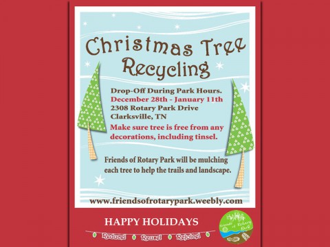 Friends of Rotary Park Christmas Tree Recycle program