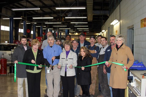 Clarksville City Garage Green Ribbon Cutting Ceremony.