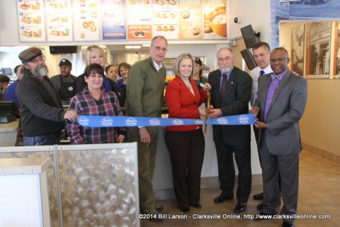 The Ribbon Cutting at the New White Castle