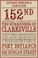 152nd Anniversary of the Surrender of Clarksville