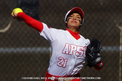 Austin Peay freshman center fielder Fatima Larios. (Michael Rios-Clarksville Sports Network) Austin Peay freshman center fielder Fatima Larios. (Michael Rios-Clarksville Sports Network)