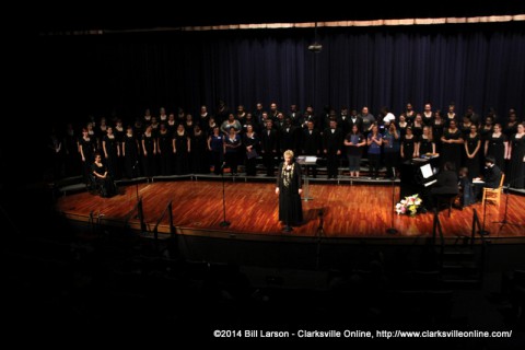 The Choir on stage