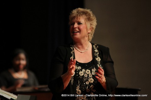 Debbie Wilson at the Choral Show on Saturday at Northeast High School