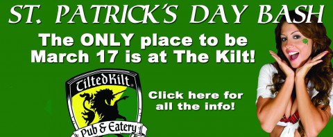 St. Patrick's Day Bash at Clarksville's Tilted Kilt