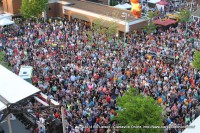 The audience for Headliner Randy Houser at the 2014 Rivers and Spires Festival