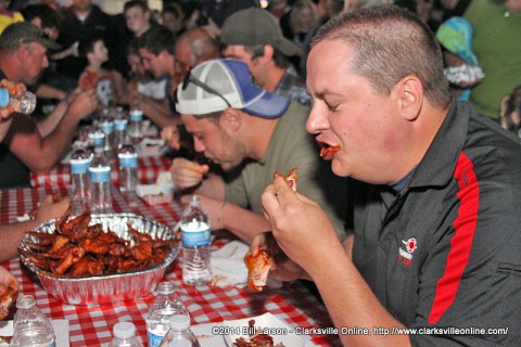 Hot Wing Eating Contest.
