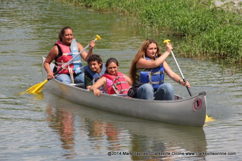 Canoeing on Swan Lake.