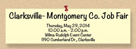 Clarksville-Montgomery County Job Fair May 29th