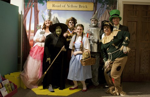 Museum Staff dressed as characters from Wizard of Oz