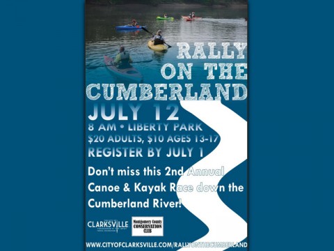 2nd Annual Rally on the Cumberland Canoe and Kayak Race, July 12th