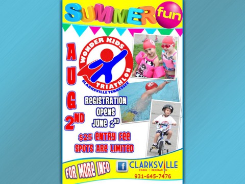 2nd Annual Wonder Kids Triathlon, August 2nd