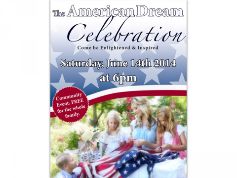 American Dream Celebration to be held Saturday, June 14th. American Dream Celebration to be held Saturday, June 14th.