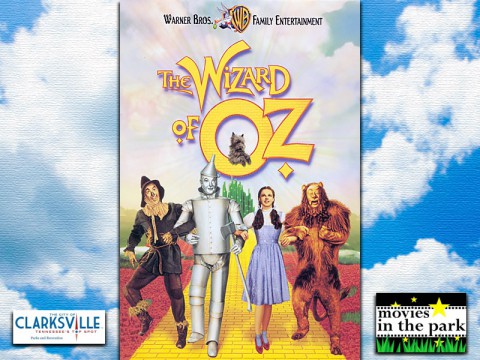 The Wizard of Oz playing this Saturday at Clarksville Parks and Recreation's Movies in the Park.