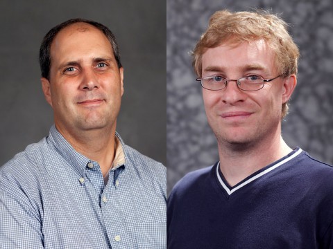 APSU professors David Rands (L) and Trevor Brooks (R).