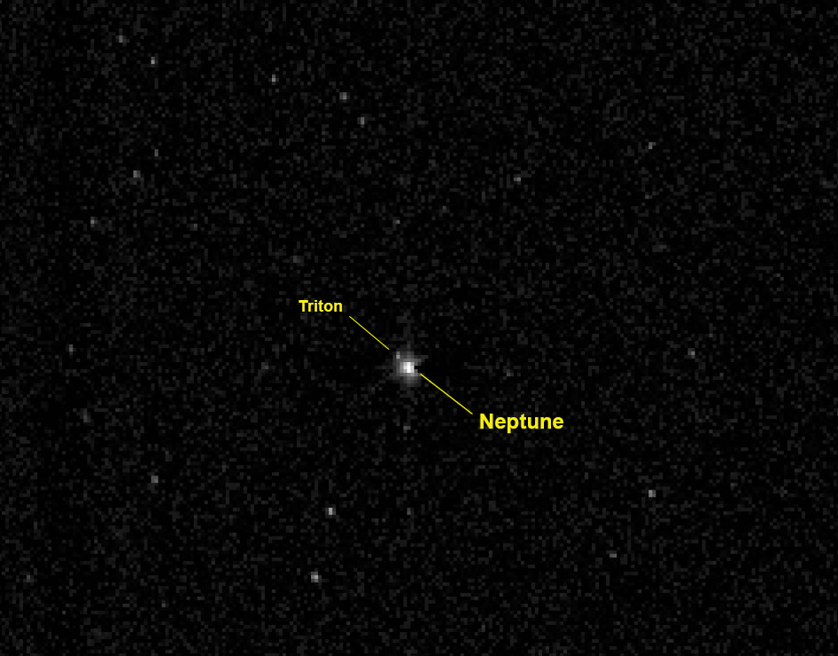 Nasas Pluto Bound New Horizonsecraft Captured This View Of The Giant Planet Neptune And Nasas Pluto Bound New Horizonsecraft Captured This View Of The Giant Planet Neptune And