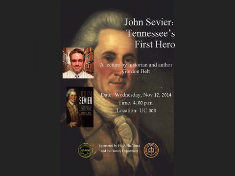 History lecture On John Sevier at APSU November 12th, 2014.