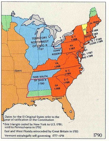 United States and Territories 1790