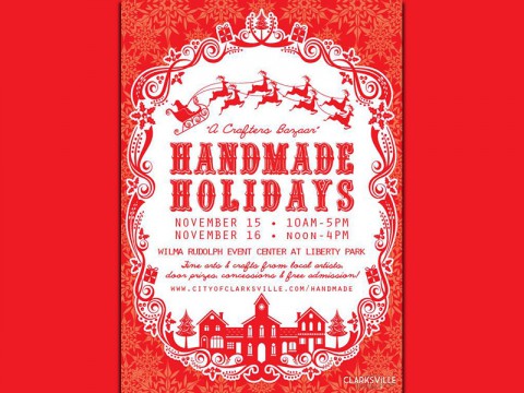 3rd Annual “Handmade Holidays- a Crafters Bazaar” event to be held November 15th and 16th.