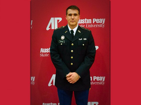 Austin Peay State University ROTC Cadet Andrew Shriver