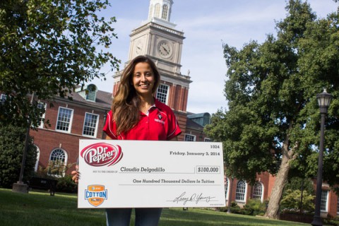 APSU Student Claudia Delgadillo wins Dr. Pepper Scholarship.