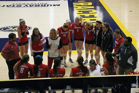 Austin Peay Women's Volleyball loses to Belmont. (APSU Sports Information) Austin Peay Women's Volleyball loses to Belmont. (APSU Sports Information)