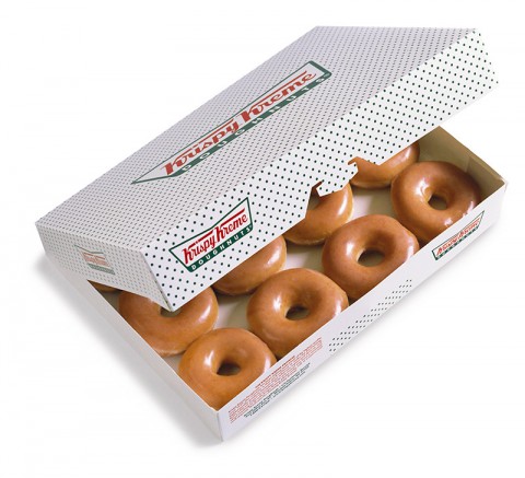 Dozen Krispy Kreme Glazed Dougnuts