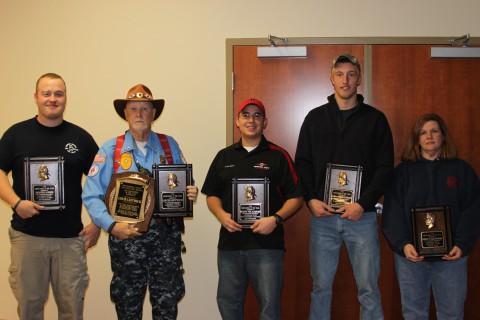 Dustin Jones (Woodlawn); Louie Leftwich (Cunningham); Scott Velazquez (East Montgomery); Jonathon Etson (St. Bethlehem); Misty Manners (Rescue Squad); not pictured Richard Conatser (Palmyra)