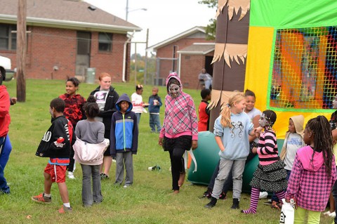 Block Party held in Lincoln Homes by LEAP and Clarksville Housing Authority.