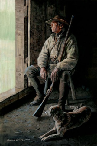 Waiting for the Let-up - by David Wright. (www.davidwrightart.com)