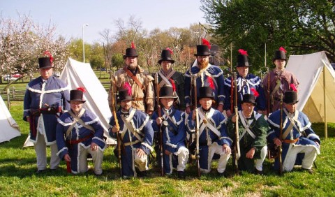 War of 1812 Tennessee Militia 3 Reenactors