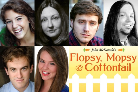 Flopsy, Mopsy & Cottontail features (Top L to R) Corinne Bupp, Leslie Greene, Eli Jolley, Ryan Leyhue, Mark Sherlock and Kristina Wilson.