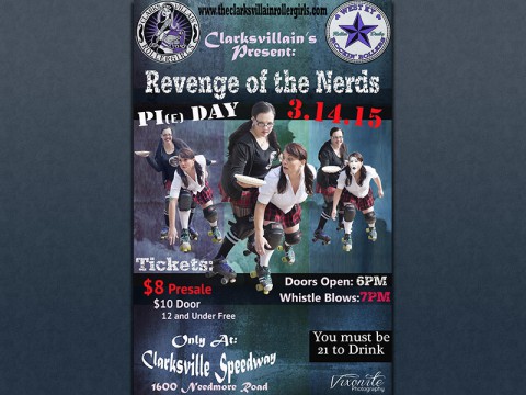 ClarksVillains presents "Revenge of the Nerds" this Saturday at the Clarksville Speedway.
