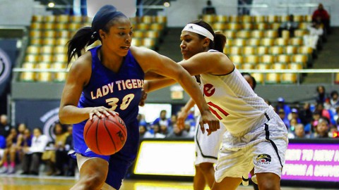 Tennessee State Women's Basketball makes it to the OVC Tournament Championship with win over SIUE Friday night. (Sam Jordan / TSU Athletics) Tennessee State Women's Basketball makes it to the OVC Tournament Championship with win over SIUE Friday night. (Sam Jordan / TSU Athletics)