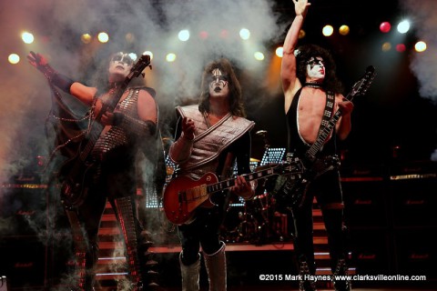 KISS Tribute Band Mr. Speed kicks Rivers and Spires into high gear Thursday night.