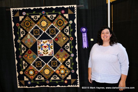 "Pennies from Heaven" by Audra Langley won Best of Show at this year's Rivers and Spires Quilts of the Cumberland event.