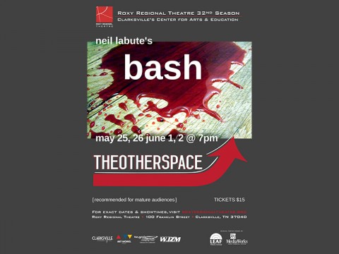 Roxy Regional Theatre to present "bash: latterday" in theotherspace, May 26th-June 2nd