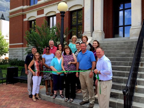 Historic Courthouse Green Ribbon Cutting Ceremony.